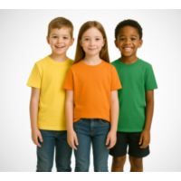 Soft Cotton Kids T-Shirts – Breathable, Durable, Organic Fabric, Fun Prints, Comfortable Fit for Everyday Wear, Machine Washable, Sizes 2T to 16Y, Unisex Design